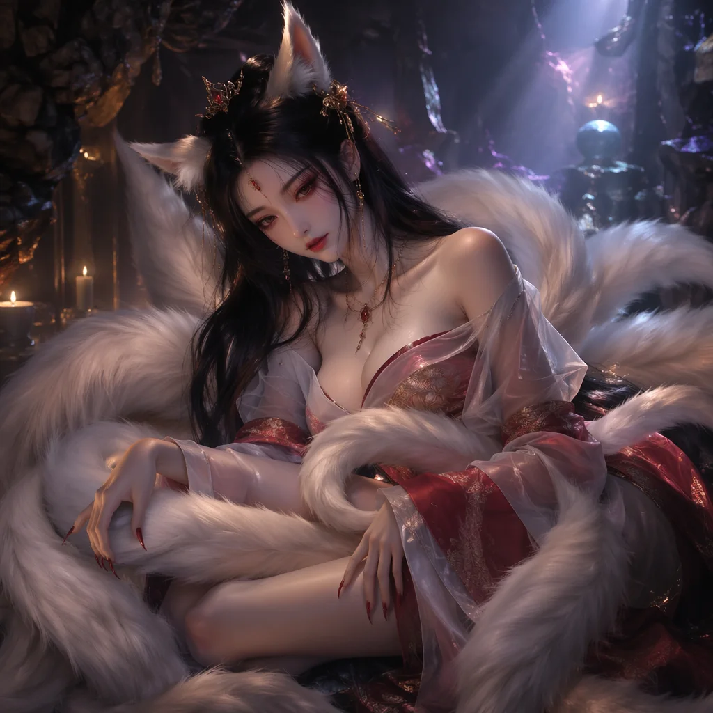狐尾缠绕的午夜，是心还是腰？🌙 封面