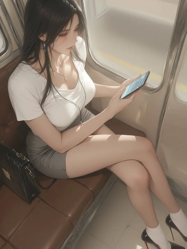 地铁上偶遇的大姐姐