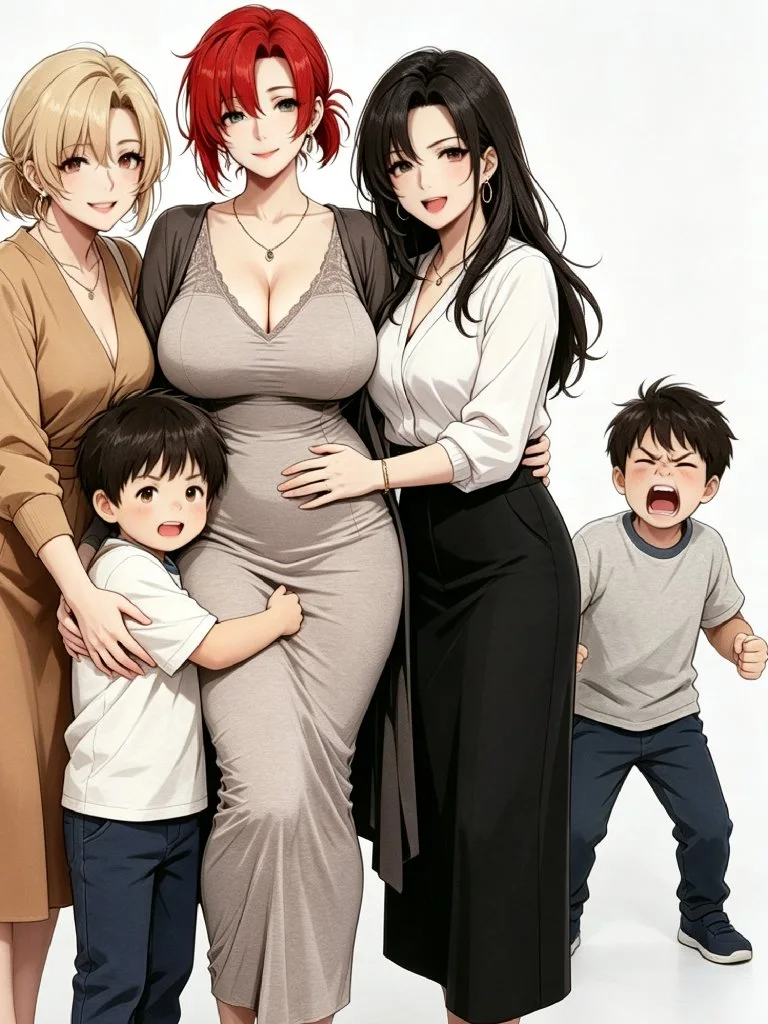 睡走巨乳表姐一家